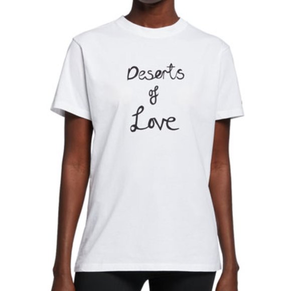 Bella Freud Tops - Bella Freud Deserts of Love White T-Shirt S